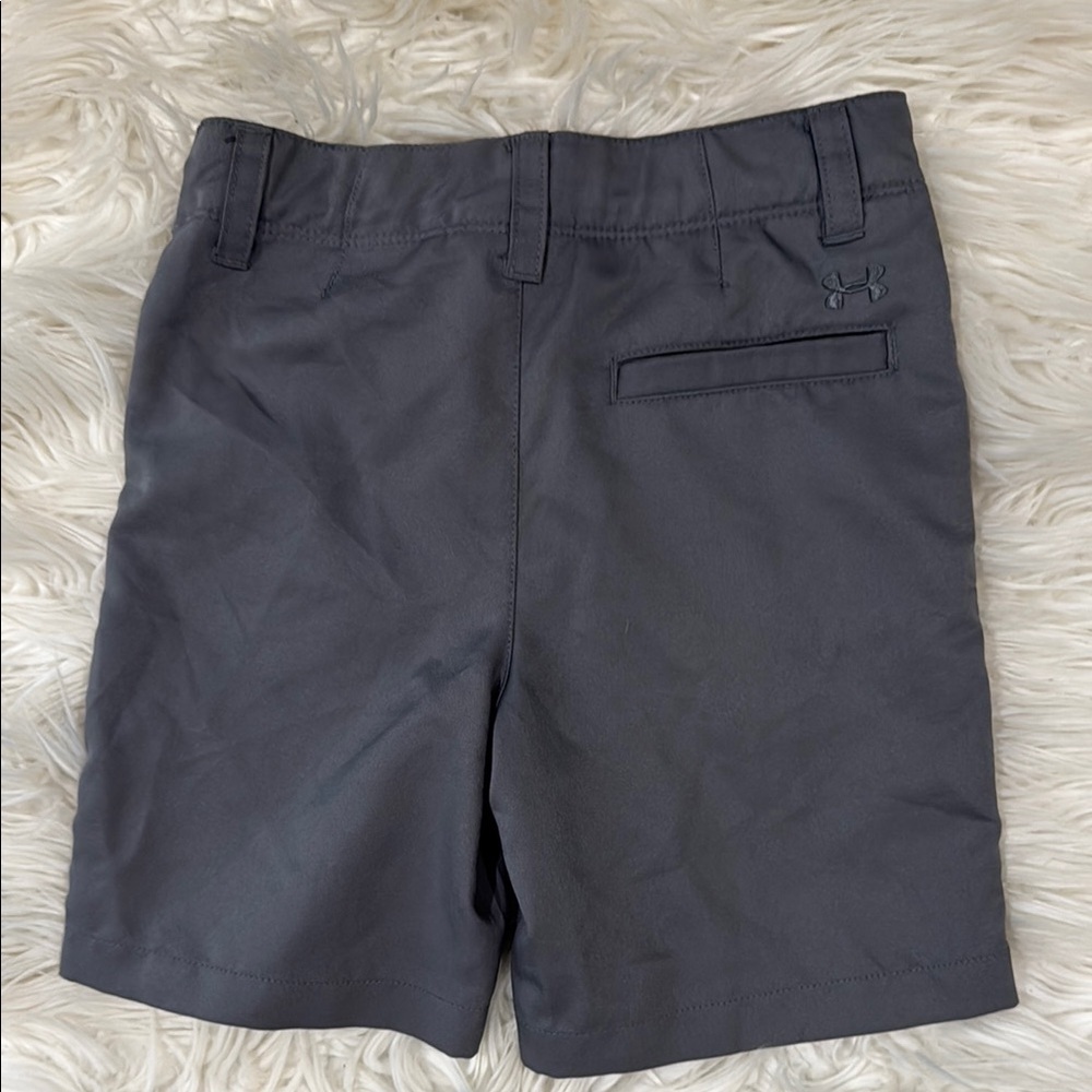Under Armour Gray Flat Front Shorts with Smooth Finish - Picture 4 of 4